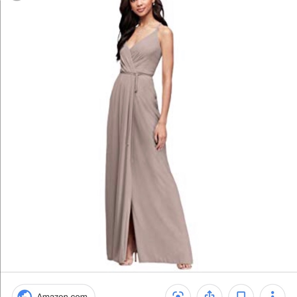 David's Bridal Georgette Wrap Dress